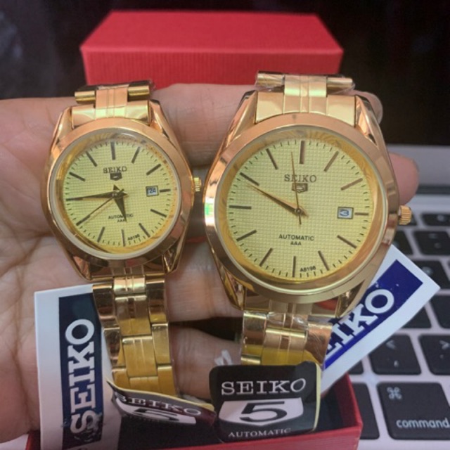 seiko 5 automatic couple watch