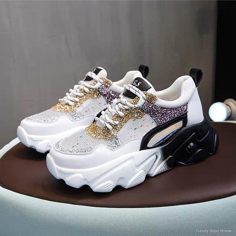 glitter rubber shoes