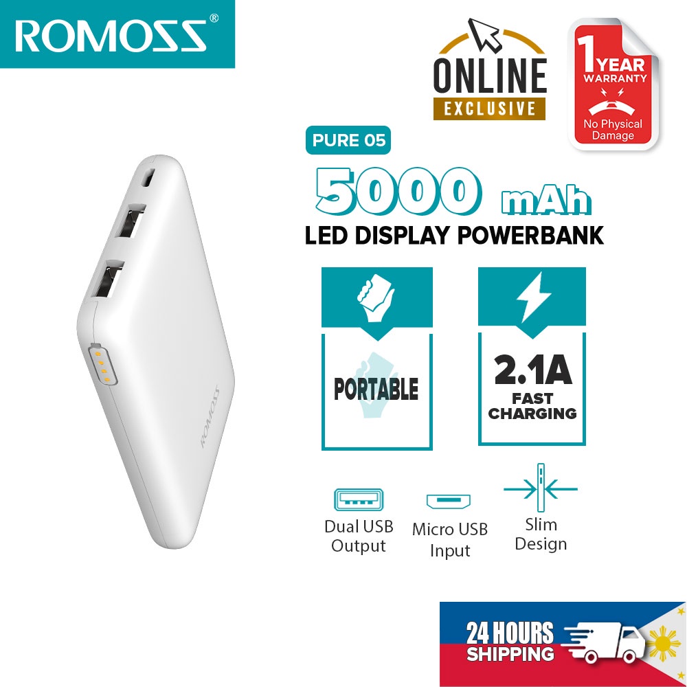 Romoss Pure Mah Mini Power Bank A Portable Charging Bank