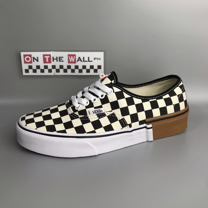 Vans Authentic Checkerboard (Gum Block) | Shopee Philippines