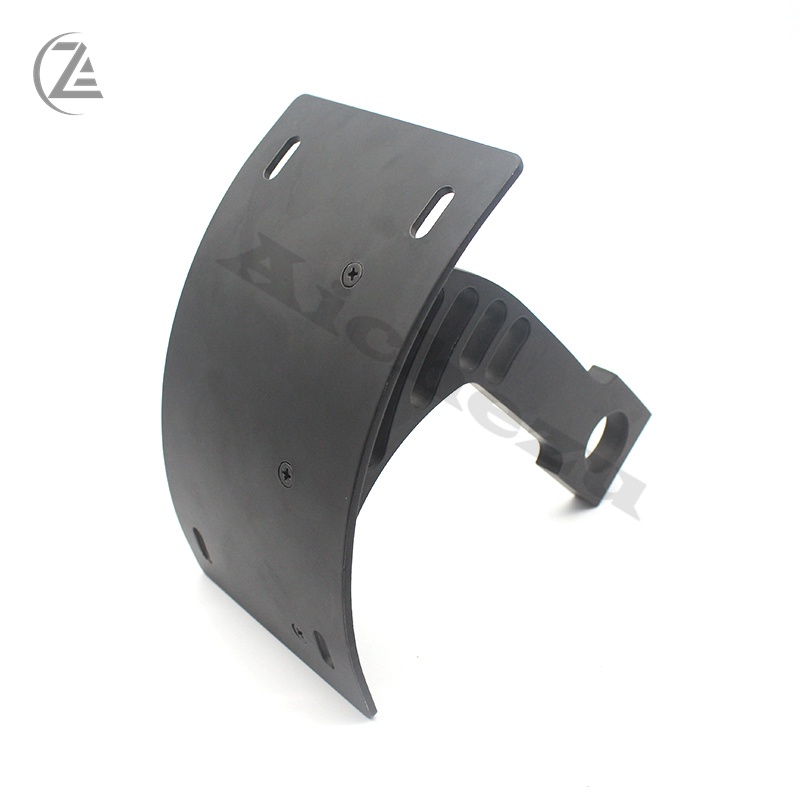 RknsMOTO/ ACZ Motorcycle Parts Curved Vertical License Plate Holder