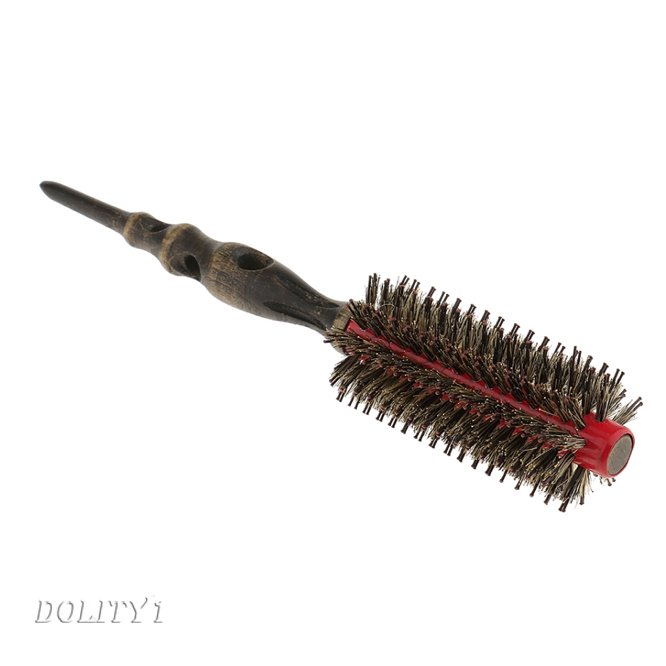 wooden round hair brush