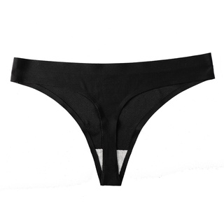 Ready Stock Sexy Cotton Women's Panties Solid Color Women Underwear Comfortable Seamless Woman Underpants Low Waist Woman's Thongs Soft Lady Lingerie #7