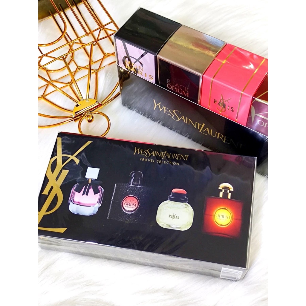 Yves Saint Laurent for women 4in1 mini perfume gift set YSL women 4x7 ...