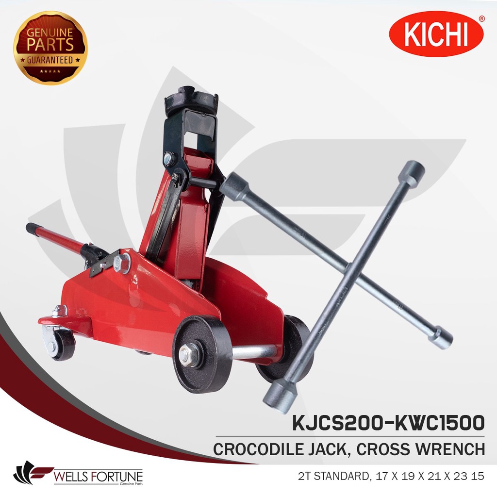 CROCODILE HYDRAULIC FLOOR JACK 2 TONS STANDARD WITH PLASTIC CARRYING