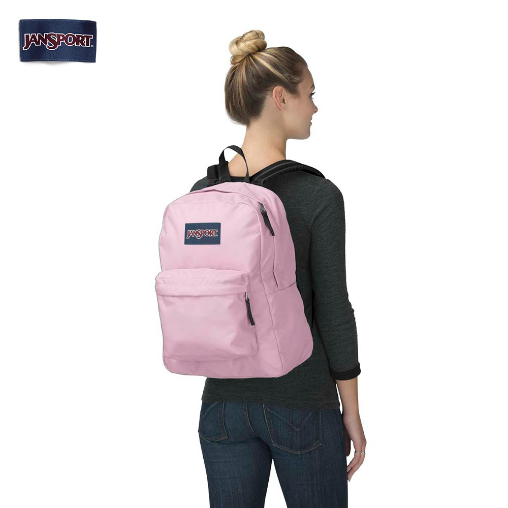 jansport big student backpack pink mist