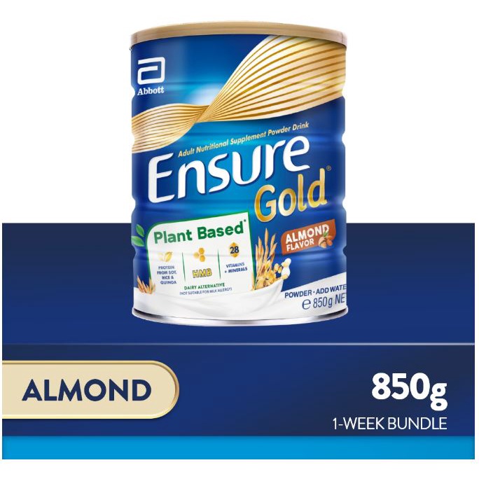 Ensure Gold HMB Plant Based Almond 850g(april 2023 exp) Shopee