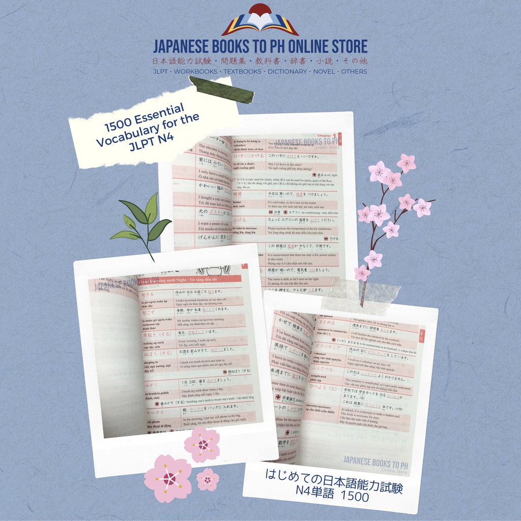 🇯🇵 Japanese Book 1500 Essential Vocabulary for the JLPT N4