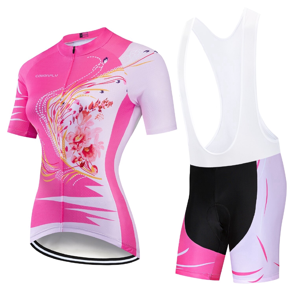 2020 New CAWANFLY Cycling Women Sets Short Sleeve Jersey Pro Team ...