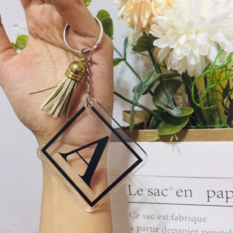 Personalized acrylic keychains baptismal souvenirs gift idea