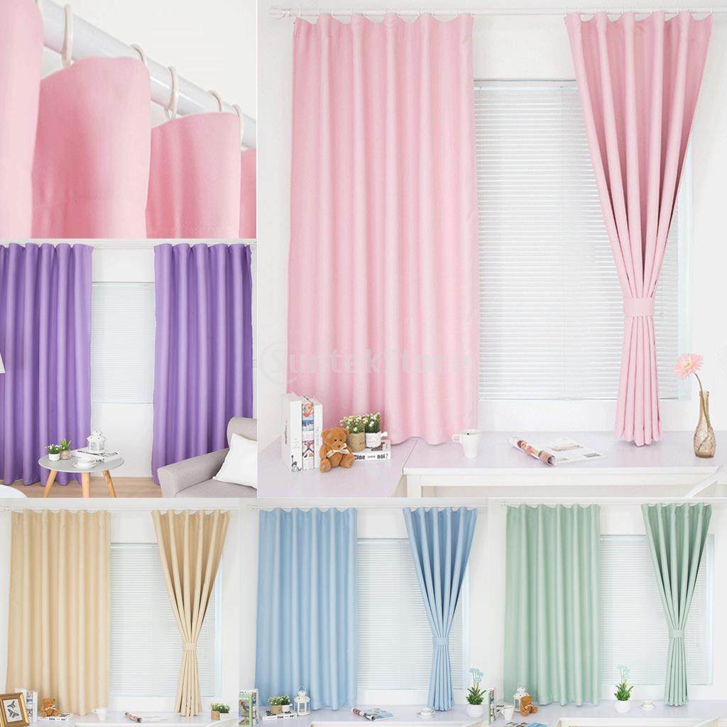 Pleat Blackout Curtain Window Blinds Shade Drape With Hook