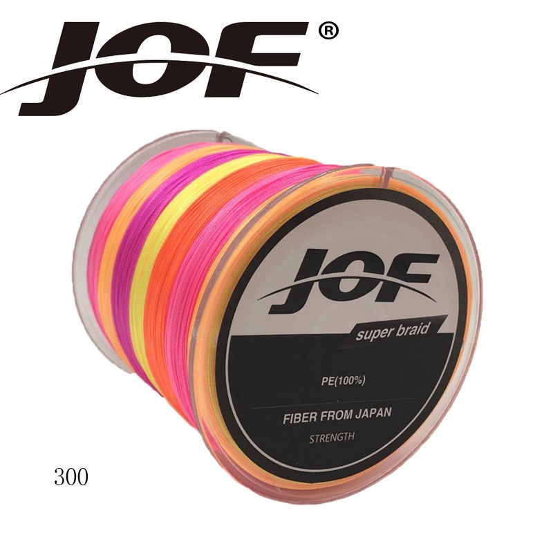 Details about   300/500M Super Power 8 Strands Braided Fishing Line JOF Fishing Wire Multicolor. 
