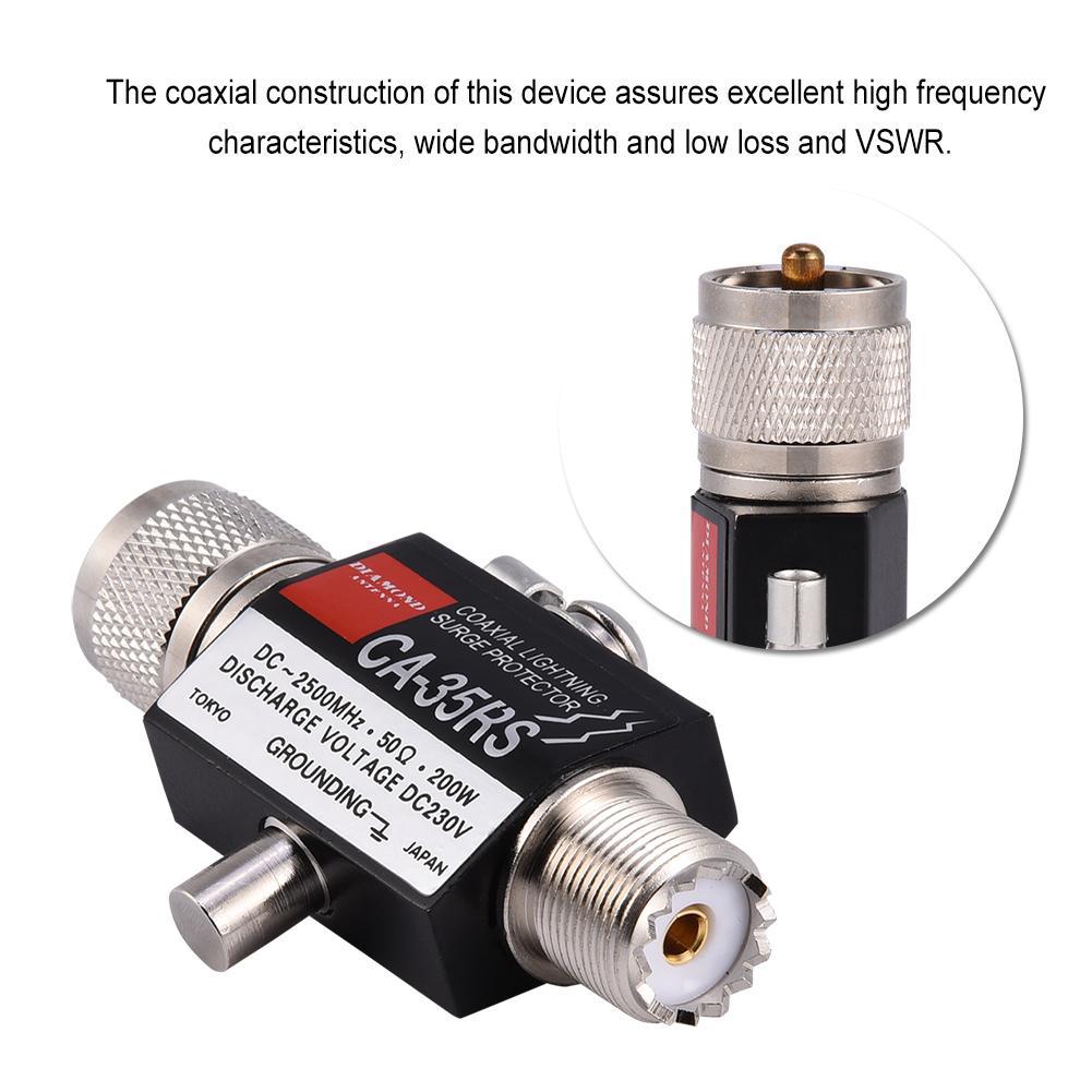 [Ready Stock]Coaxial Lightning Surge Protector Arrester UHF connector