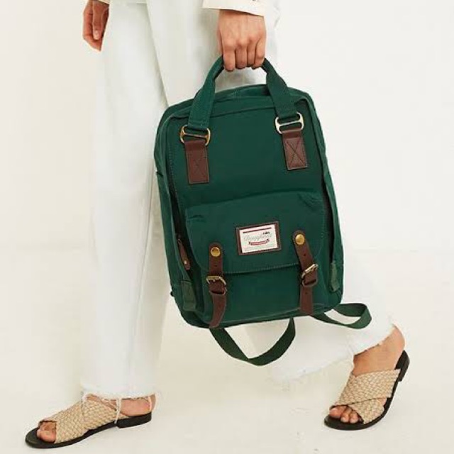 doughnut macaroon green backpack