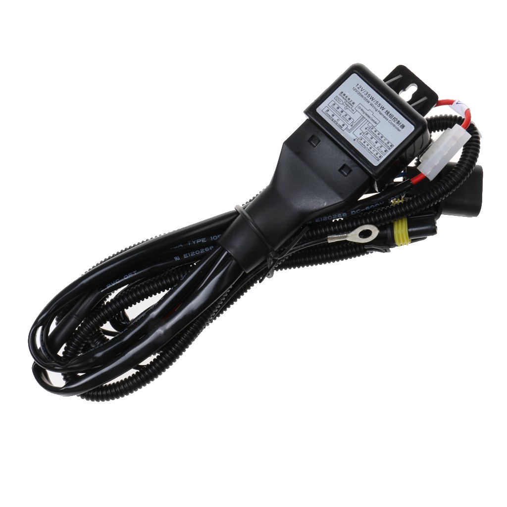 HOT☞Hid Hi Lo Relay 12V 35W/55W Wiring Harness Controller Bi-Xenon Kit ...