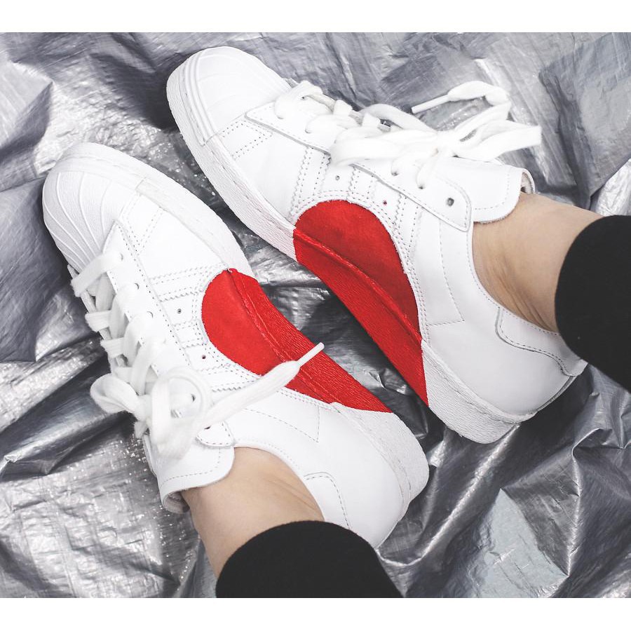 adidas superstar 80s half heart