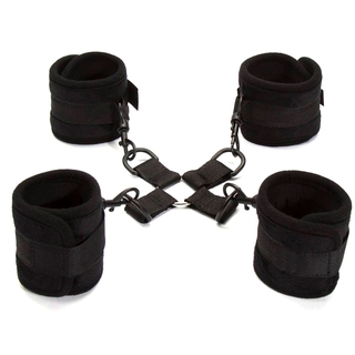 B BDSM Bondage 16 Inch Stainless Steel Spreader Bar With Leather Cuffs Fetish Restraint Sex Toys For #5