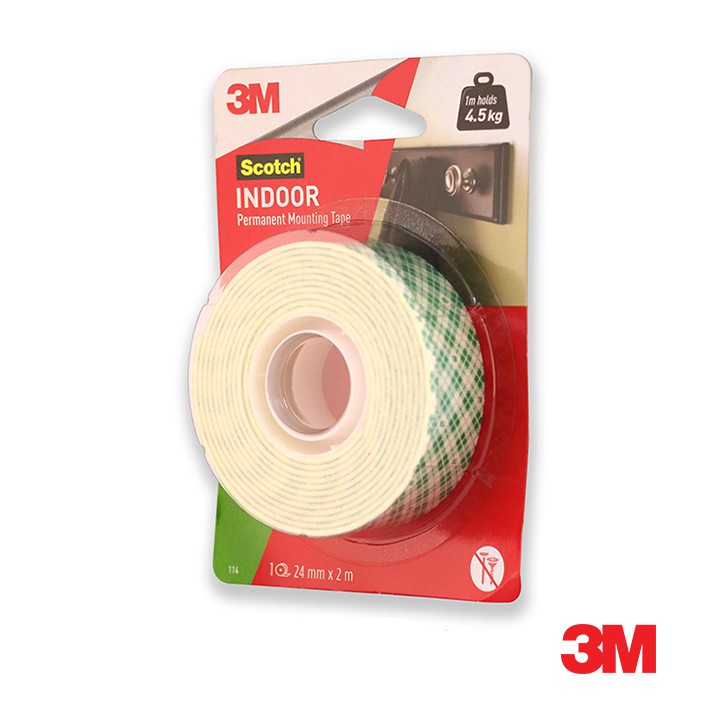3M Scotch® 1102A Indoor Mounting Tape 1in x 2m Shopee Philippines