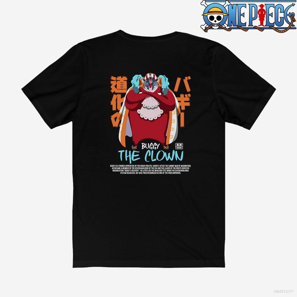TOP Anime Tshirt ONE PIECE Buggy The Clown Short Sleeve Tops Casual Loose Tee Graphic Shirt Plus Size HOT #5