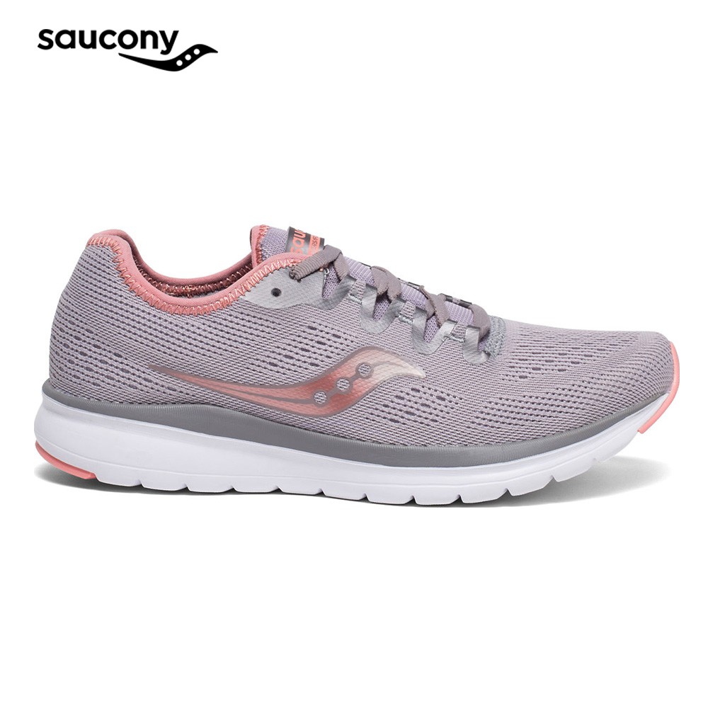 saucony grey pink