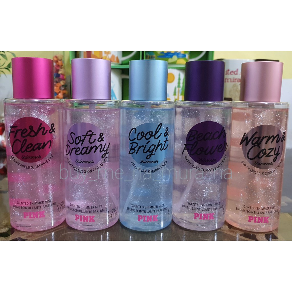 Victoria's Secret PINK Shimmer Fragrance Mist | Shopee ...