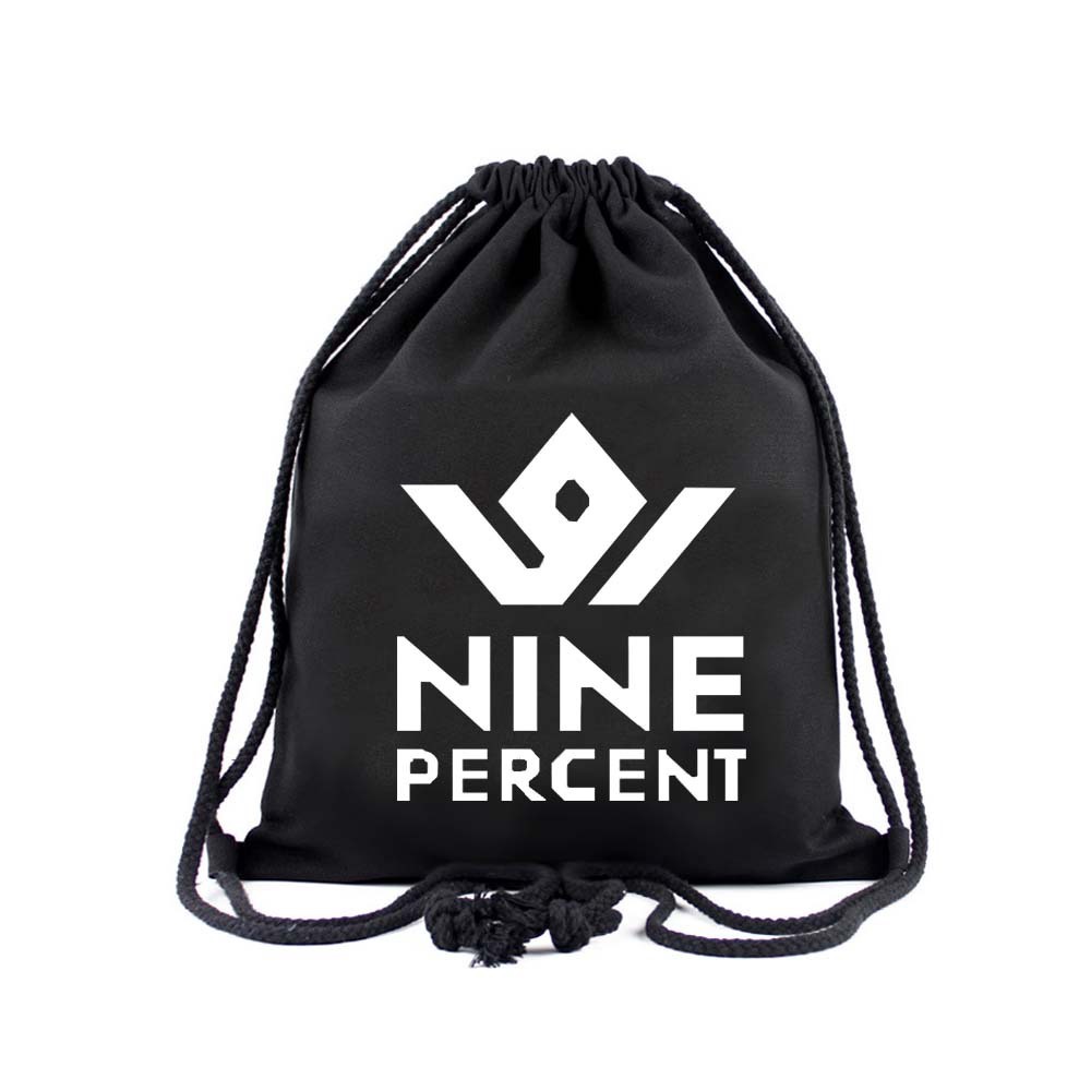 ◕Ninepercent Idol Producer Nine Percent Canvas Drawstring Bag Schoolbags 蔡徐坤 Bags