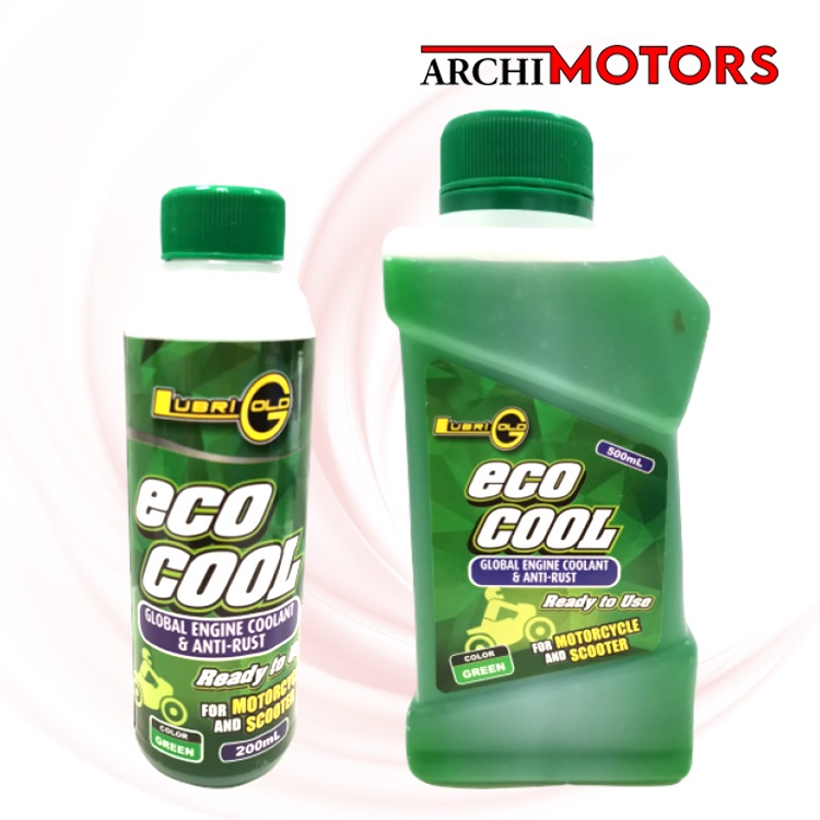 Lubrigold Coolant 200ml 500ml Ready-to-Use (Green) for Motorcycle and ...