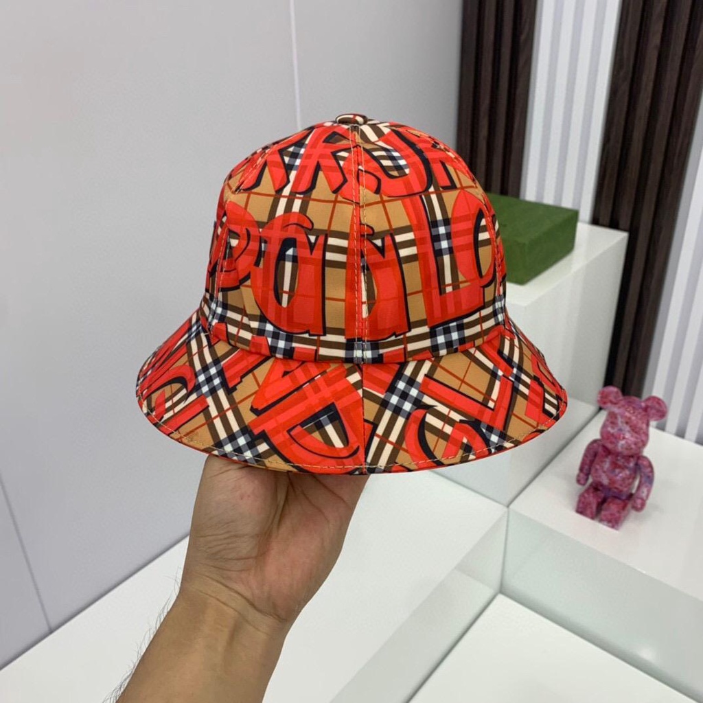 Burberry British BBR dome bucket hat women's high quality Plaid sun hat  men's Korean Instagram mesh | Shopee Philippines