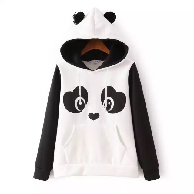 plus size panda hoodie
