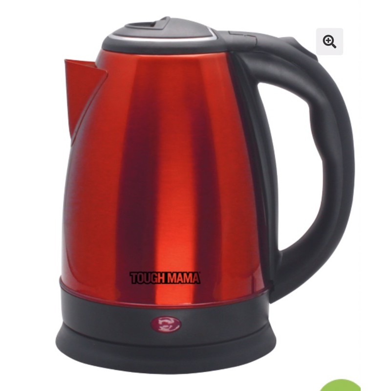 ToughMama Stainless steel electric kettle in red 1.8L Shopee Philippines