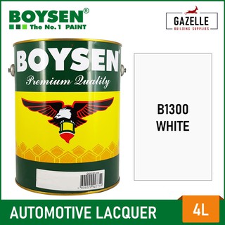 Boysen Automotive Lacquer White B1300 - 4L | Shopee Philippines