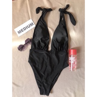 swimsuit medium black padded