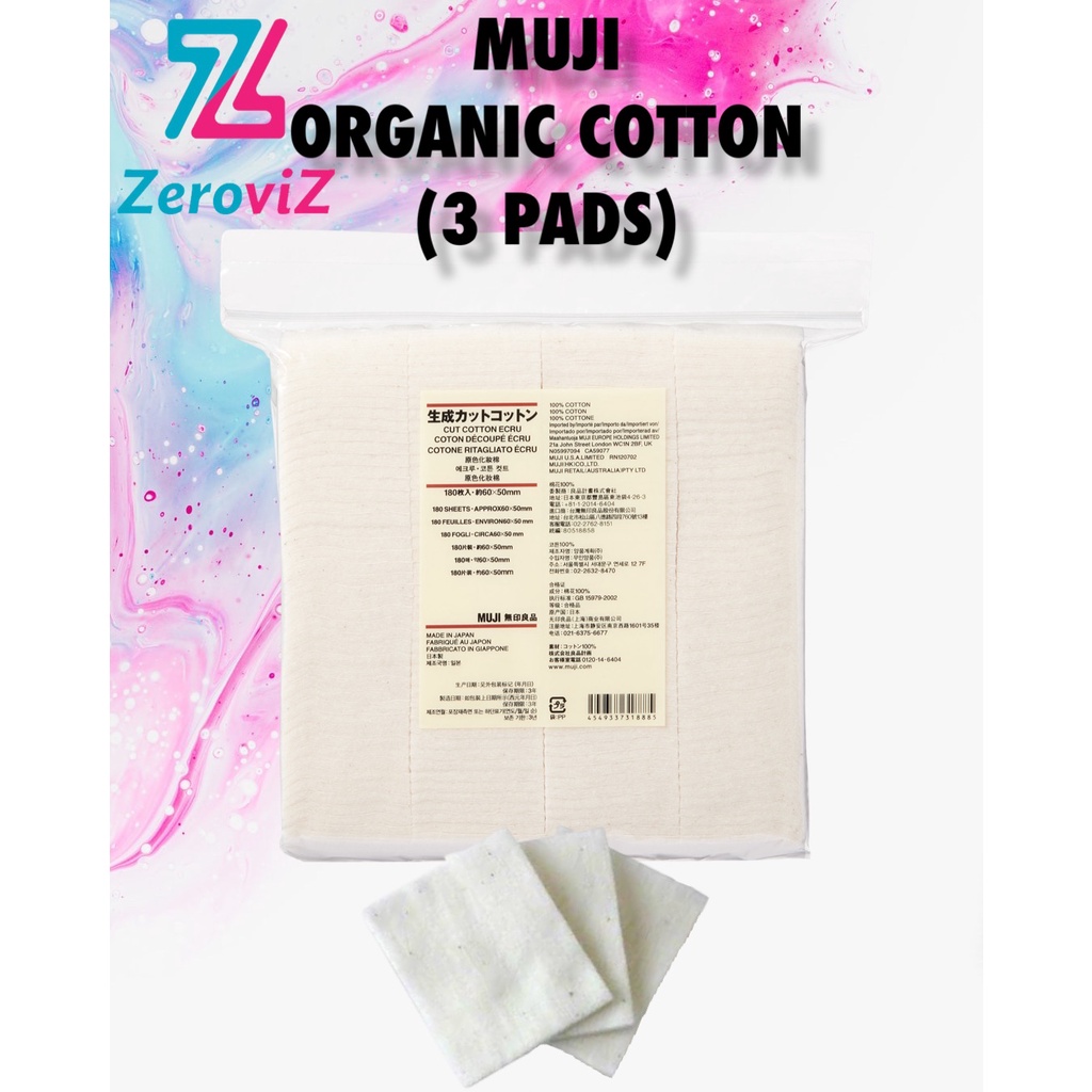 MUJI ORGANIC COTTON (3 PADS ONLY) FOR REBUILDABLE ATOMIZER ORIGINAL