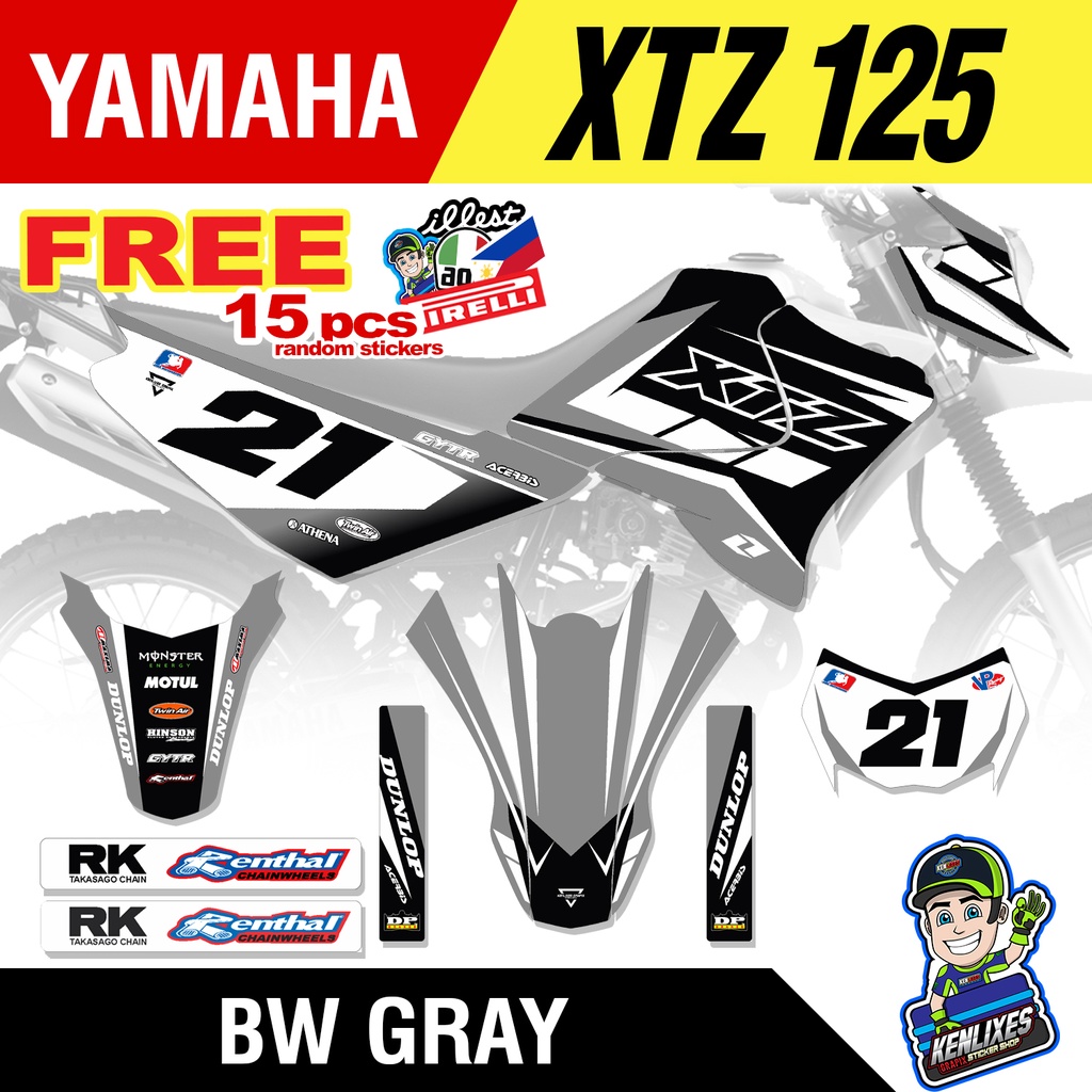 YAMAHA XTZ 125 Full Decals Sticker Body (Batch 2) | Shopee Philippines