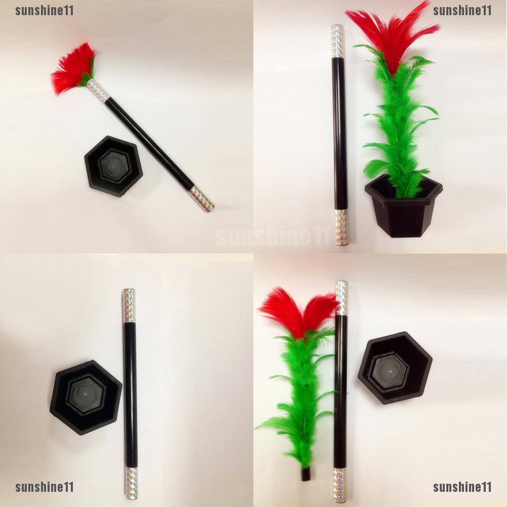 APPEARING FLOWER FROM WAND MAGIC TRICK CLOSE UP PROP STAGE SHOW TOY KIDS NOVELTY 