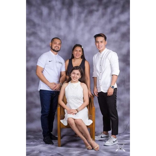 Family Picture Backdrop/Studio Backdrop/Gray Gradient Backdrop #1