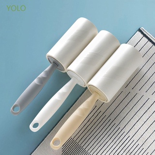 YOLO Fabric Lint Roller Hair Cleaning Brush Dust Remover Reusable Clothes Manual Handle Sticky Fluff Cleaner/Multicolor