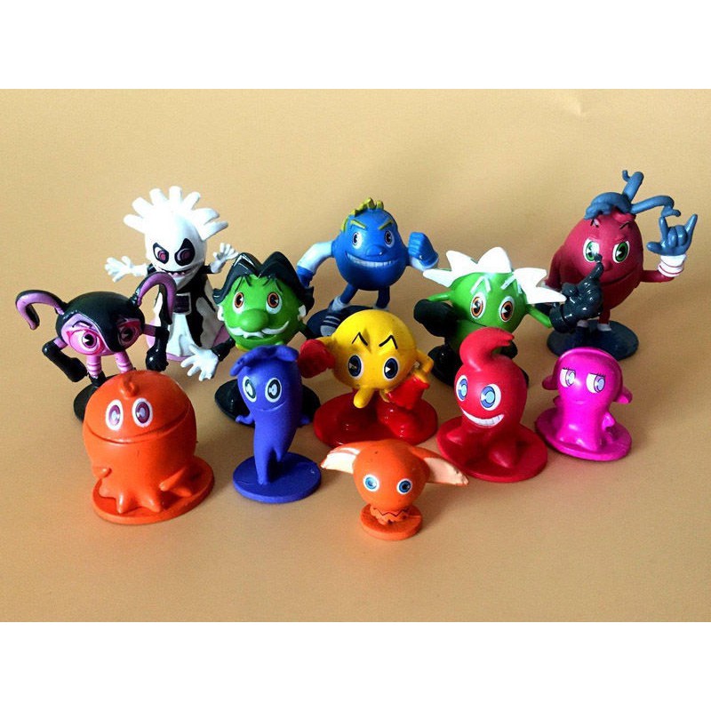 12set Pac-Man and the Ghostly Adventures action Figure Pacman figurine Doll Toy