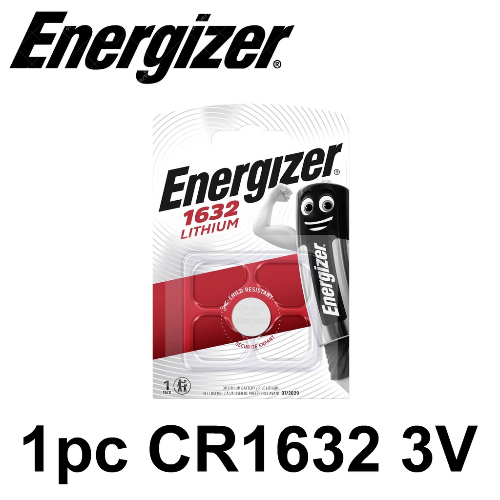 Energizer 1632 CR1632 (1pc) 3v Lithium Button Cell Battery in Blister