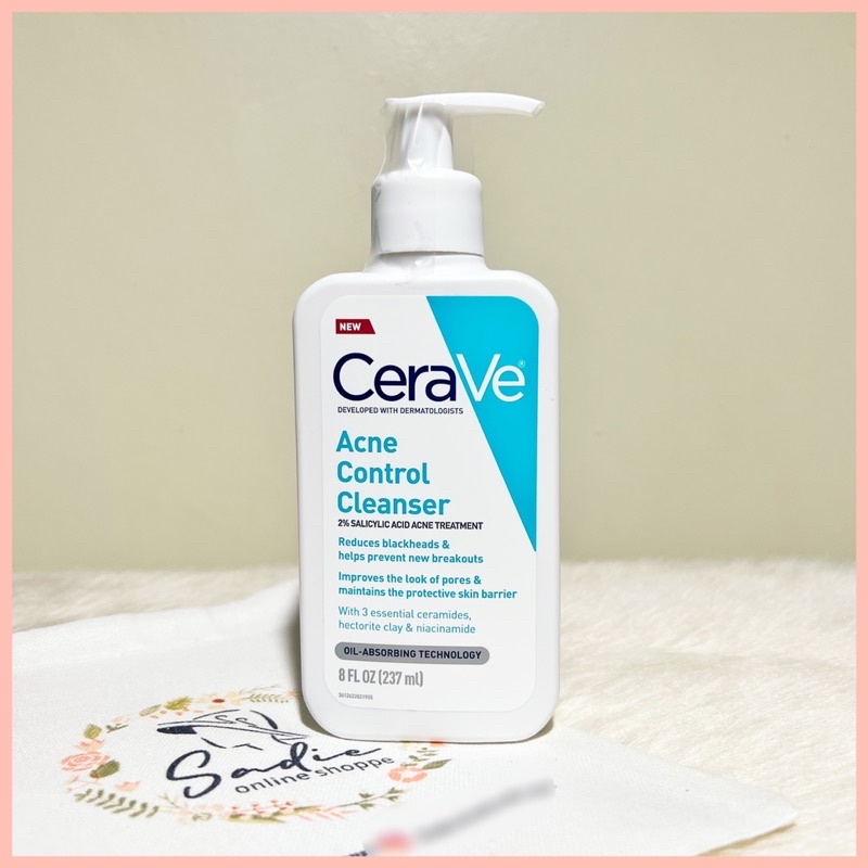 CeraVe Acne Control Face Cleanser, 2 Salicylic Acid Shopee Philippines