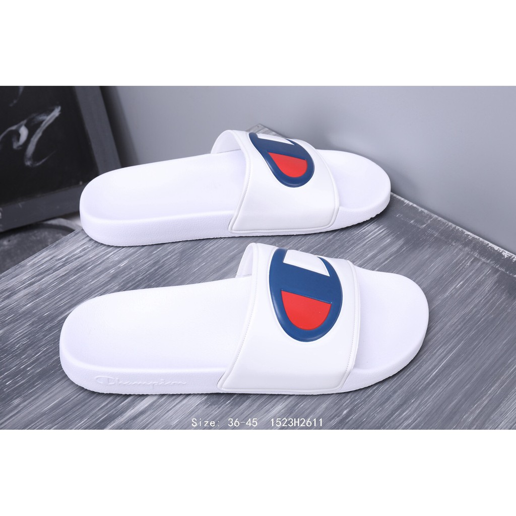 white champion slippers