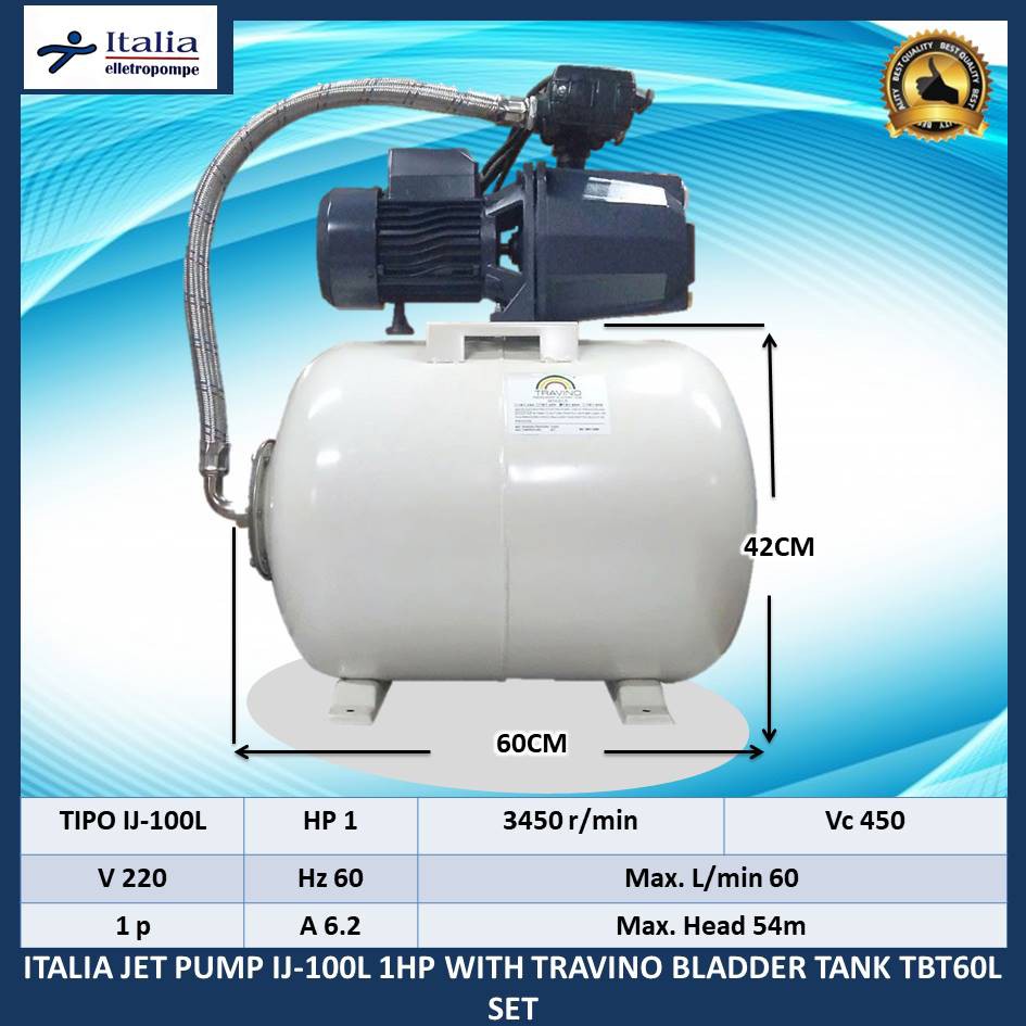 travino bladder tank