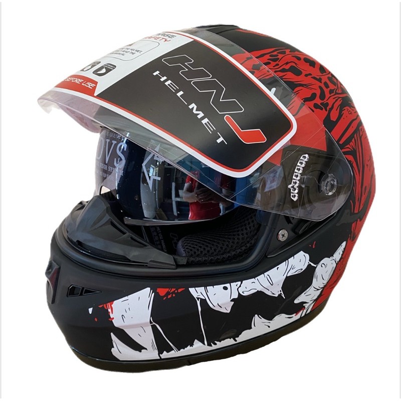 HNJ 988 New Designs Full Face Motorcycle Helmet | Shopee Philippines