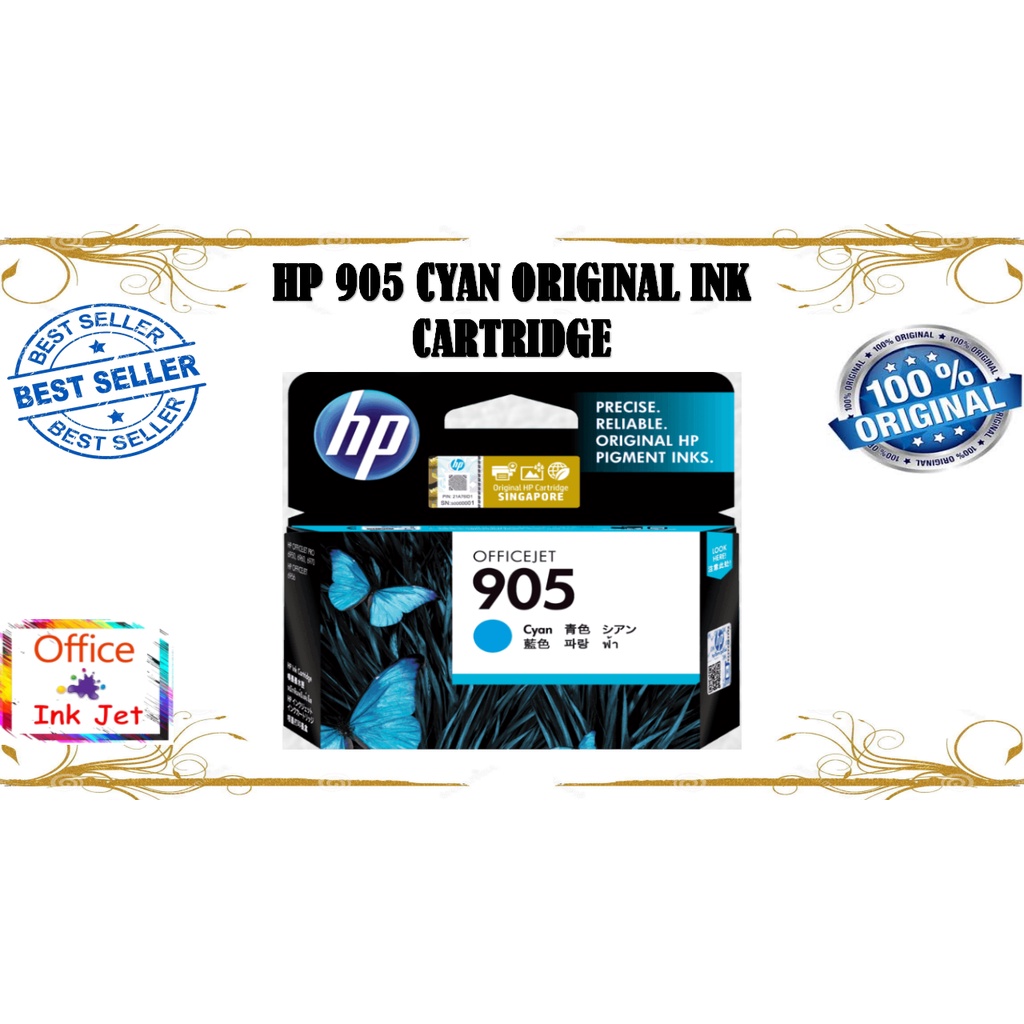 HP 905 CYAN ORIGINAL INK CARTRIDGE | Shopee Philippines