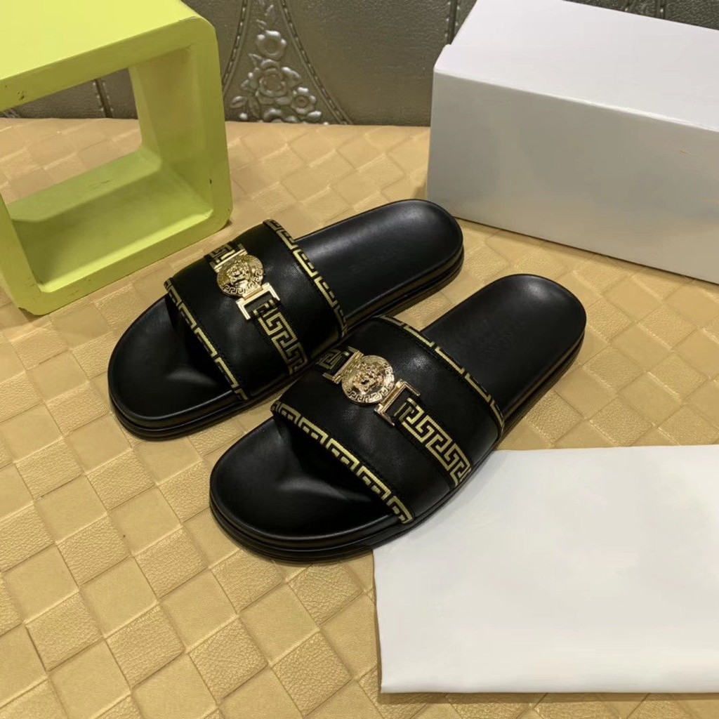 versace medusa slippers