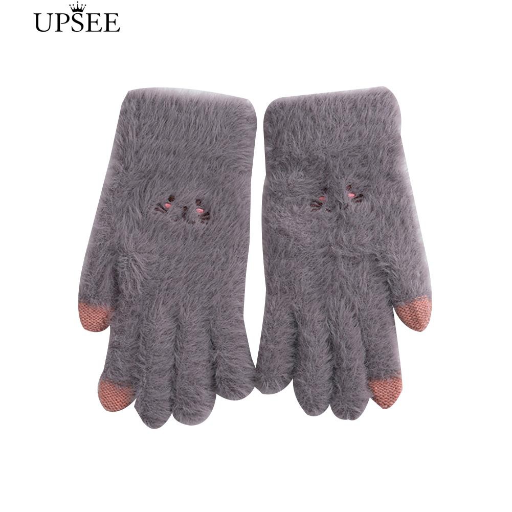 finger knit mittens