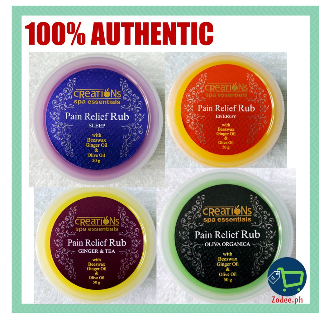 Creations Spa Essentials Pain Relief Rub (50g) Shopee Philippines