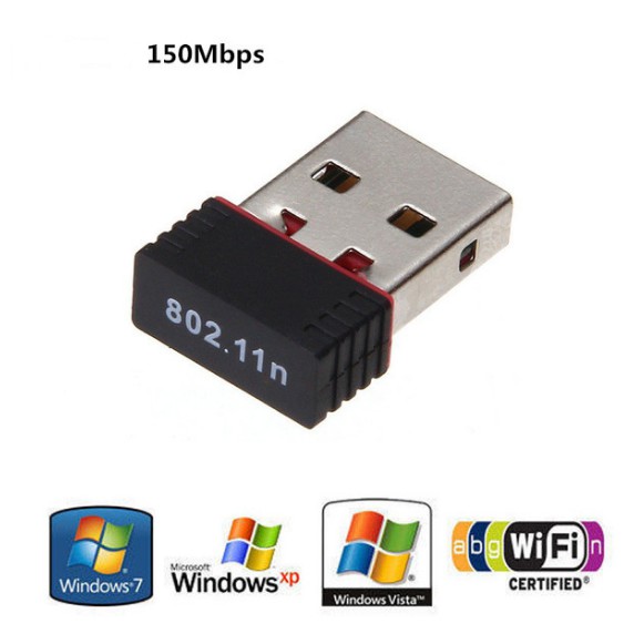 Wireless 150Mbps USB Adapter WiFi 802.11n 150M Network LAN Card ...