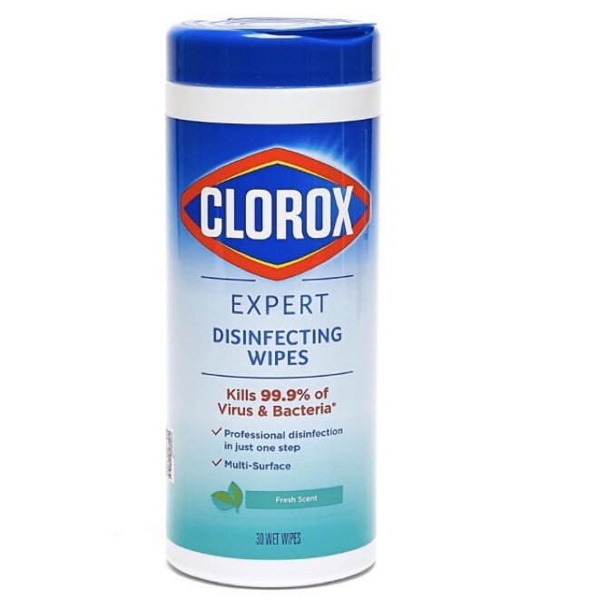 Clorox Expert Disinfecting Wipes Fresh Scent 30 Wet Wipes Shopee