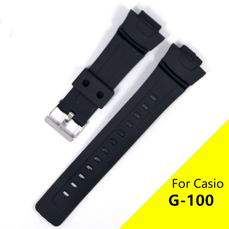 Black Replacement Wristband Strap For CASIO Digital Watch GSHOCK G100